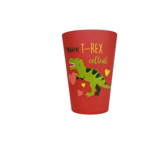 Dinosaur TREX Heart Cups Bundle 6 Cups You're TREXcellent Dino Table Decor - Picture 5 of 8